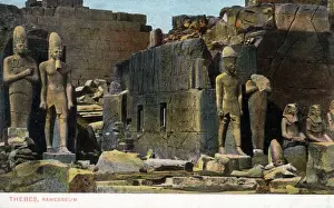 Nile Prints: The Ramesseum - the memorial temple (or mortuary temple) of Pharaoh Ramesses II ( Ramesses the Great)