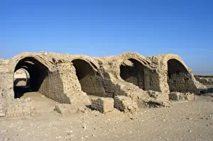 Ramesseum. Temple area designed to barns or warehouses. Luxo