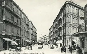 Gare Prints: Ramleh Station Street, Alexandria, Egypt