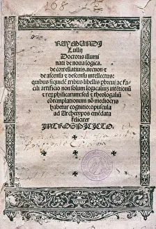 Ramon Llull (1232-1315). Majorcan writer and philosopher. Ca
