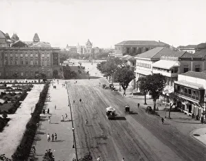 Rampart Row, street scene, Bombay, Mumbai, India