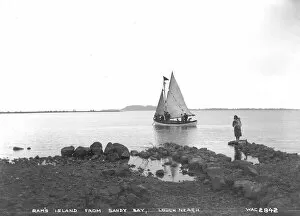 Shore Collection: Rams Island from Sandy Bay, Lough Neagh