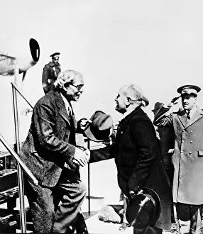 Benito Prints: Ramsay MacDonald and Benito Mussolini, Ostia, 1933
