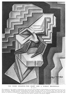 Images Dated 10th August 2016: Ramsay Macdonald caricatured by Autori
