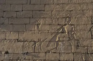 Xiiith Prints: RAMSES II remained seated for a council with his officers, d