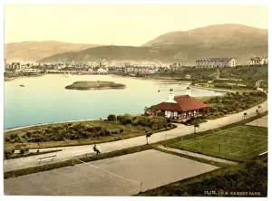 Ramsey Prints: Ramsey, the park, Isle of Man, England