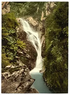Ramsey Prints: Ramsey, Sulby Glen, Upper Falls, Isle of Man, England