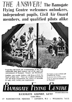 Ramsgate Prints: Ramsgate Flying Centre - Ramsgate Airport 1939