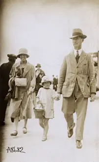 Candid Prints: Ramsgate, Kent - Family strolling along the seafront