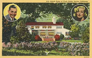 Clark Prints: Ranch home of Clark Gable, Encino, California, USA