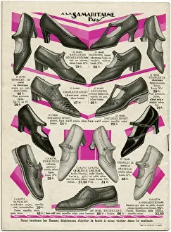 Heel Prints: Range of buckled womens shoes 1928