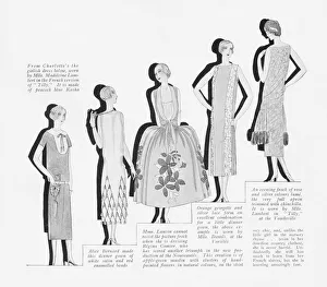A range of current French fashions, 1925