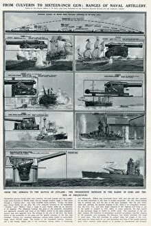 Projectiles Gallery: Ranges of naval artillery by G. H. Davis
