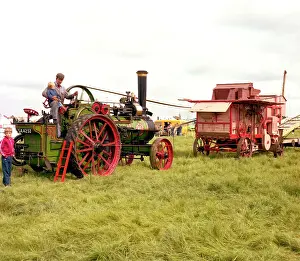 Jefferies Prints: Ransomes Sims & Jefferies Engine and threshing machine