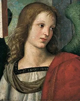 Civic Gallery: Raphael (1483-1520). Angel. 1500-1501. Fragment