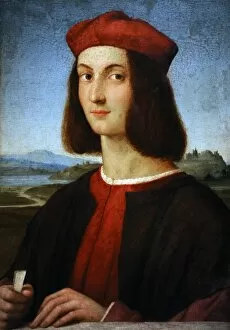 Images Dated 11th April 2012: Raphael (1483-1520). Portrait of a Young Man