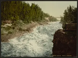 Rapids Prints: The rapids from the bridge, Imatra, Russia, (i. e. Finland)