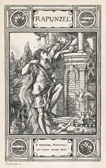 Rapunzel Prints: Rapunzel / Grimm / By Crane
