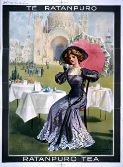 Tea Time Prints: Ratanpuro Tea advert