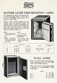 Security Collection: Ratner fire-resisting safes and wall safes