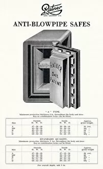 Security Collection: Ratner patent anti-blowpipe safe