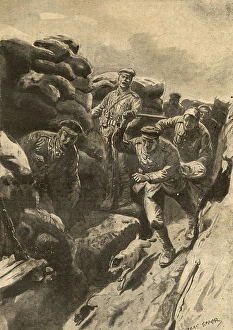Images Dated 6th April 2017: Ratting in the trenches, WWI
