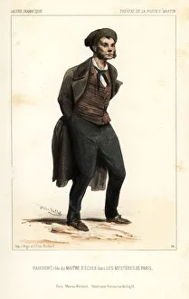 Maitre Collection: Raucourt as Maitre d Ecole in Les Mysteres de Paris, 1844
