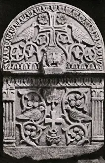 Stonework Prints: Ravenna - Basilica di S. Apollinare in Classe - Sarcophagus