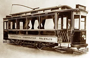 Rawtenstall Prints: Rawtenstall Corporation tram, early 1900s