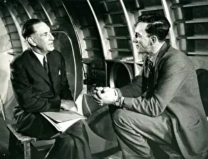 Interview Prints: Raymond Baxter conducting an interview