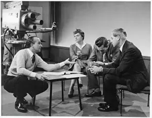Raymond Baxter interviewing Captain James Linton A. F. C