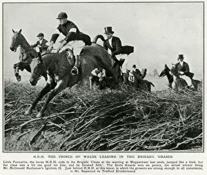 Images Dated 20th January 2017: Raymond de Trafford riding with Prince of Wales