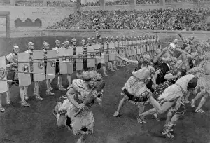 Frightened Prints: Re-enactment at Royal Tournament, Olympia, London
