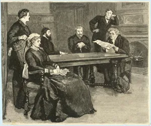 Images Dated 16th October 2007: Reading a Will / C19