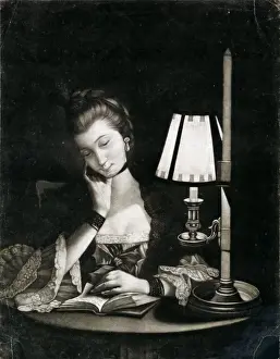 Candle Prints: Reading by a Paper-bell Shade