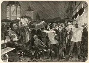 Reading the papers in the rain