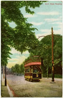 Bath Collection: Reading, Royal County of Berkshire - Tram on the Bath Road