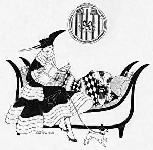 Chaise Prints: Reading the Tatler at Helena Rubinstein, 1917