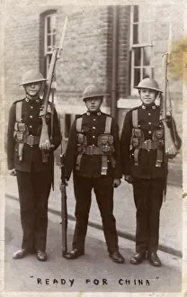 Depart Prints: Ready for China - British troops prepare to depart