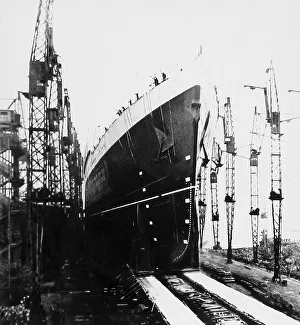 Ready to launch, Construction of RMS Queen Elizabeth