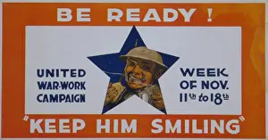 Be ready! Keep him smiling United War-Work Campaign, week of
