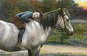 Mane Prints: Real Friends - Young Boyand his favourite horse