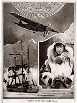 Rear-Admiral Richard Bird flying over the South Pole