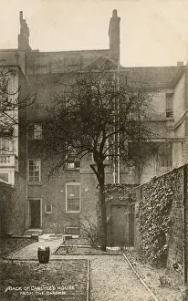 Cheyne Prints: The rear view of Carlyles House from the Garden - Chelsea