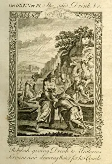 Bankes Prints: Rebekah giving drink to Abrahams servant