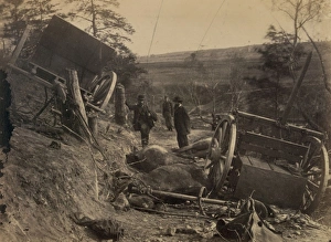 Rebel caisson destroyed by Federal shells, at Fredericksburg Rebel caisson destroyed by Federal shells, at Fredericksburg