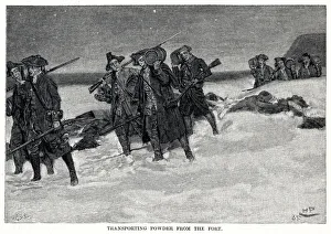 Images Dated 10th July 2019: Rebels carrying powder from Fort William and Mary