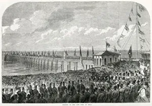 Walmer Prints: The Rebuilt Pier at Deal, Kent Re-opened 1864