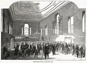 Reception room at the Town Hall, Cambridge Date: June 1845