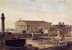 1812 Prints: Reconstruction of the Mystic Temple of Ceres in Eleusis 1812 Date: 1812